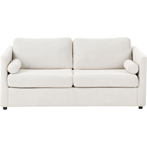 Beliani Sofa Bed INKOO Fabric Off-White Beliani Sofa Bed INKOO Fabric Off-White