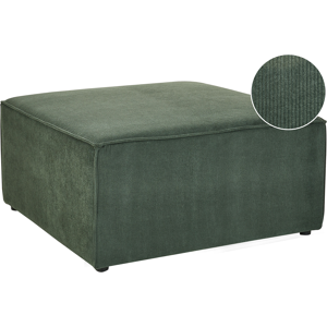 Beliani Ottoman LEMVIG Corduroy Dark Green Beliani Ottoman LEMVIG Corduroy Dark Green