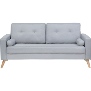 Beliani Fabric Sofa Grey 2 Seater - Modern Upholstery Beliani Fabric Sofa Grey 2 Seater - Modern Upholstery
