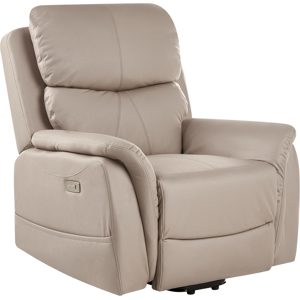 Beliani Glorie - Electric Reclining Armchair with Massage - Gray Beliani Glorie - Electric Reclining Armchair with Massage - Gray