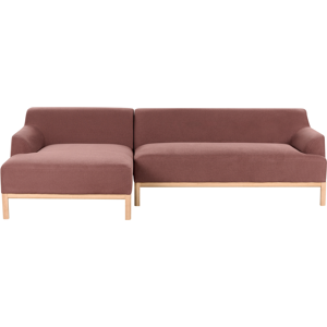 BELIANI Model Sosjo Red Corner Sofa - Sofa BELIANI Model Sosjo Red Corner Sofa - Sofa