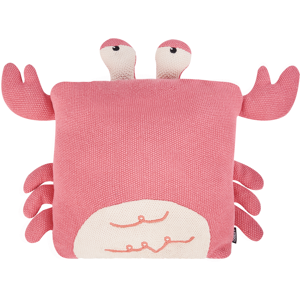 Beliani Set of 2 Decorative Cushions JARGALLI Cotton 35 x 35 cm Pink Crab Beliani Set of 2 Decorative Cushions JARGALLI Cotton 35 x 35 cm Pink Crab