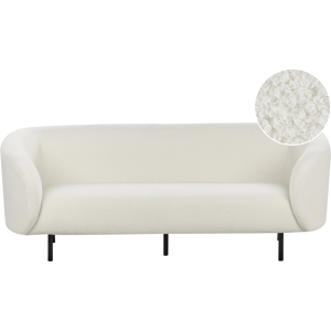 Beliani Sofa Loen - Classic Style, White Bouclé, 3-Seater Beliani Sofa Loen - Classic Style, White Bouclé, 3-Seater