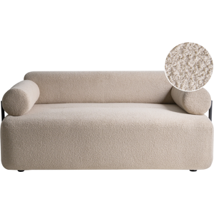 Beliani Sofa 2 Seater ELVA Boucle Beige Beliani Sofa 2 Seater ELVA Boucle Beige