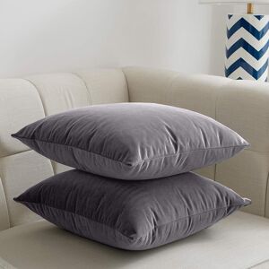 Imperial Rooms (Charcoal- Plain Velvet Cushion Covers) Crushed Velvet Cushion Covers Throw Pill Imperial Rooms (Charcoal- Plain Velvet Cushion Covers) Crushed Velvet Cushion Covers Throw Pill