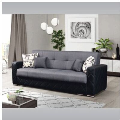 MN Furniture (2 Seater) Modern 3 or 2 Seater Storage Fabric Sofa Bed MN Furniture (2 Seater) Modern 3 or 2 Seater Storage Fabric Sofa Bed