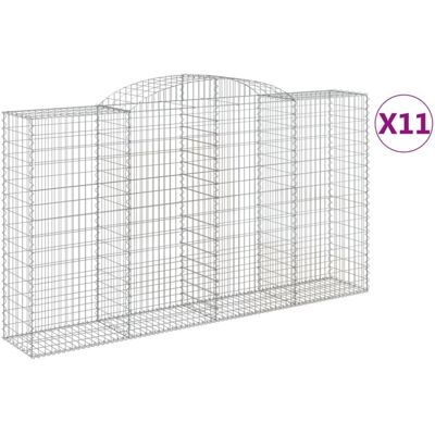vidaXL Arched Gabion Basket - Garden Wall Decor vidaXL Arched Gabion Basket - Garden Wall Decor