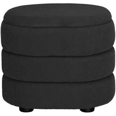 URBN Living - Oval Dark Grey - Soft Velvet - Ottoman URBN Living - Oval Dark Grey - Soft Velvet - Ottoman
