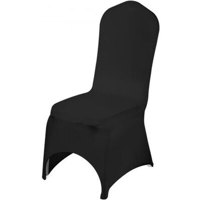 Vevor Black Polyester Spandex Stretch Slipcover - 50 Piece - Wedding Vevor Black Polyester Spandex Stretch Slipcover - 50 Piece - Wedding