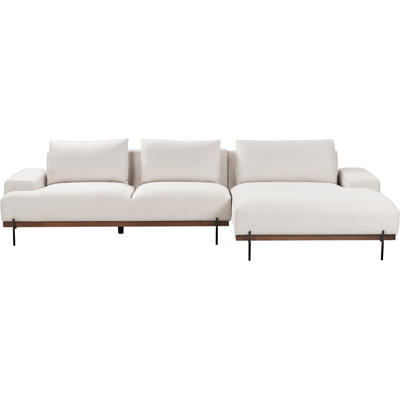 Beliani Left Hand Corner Fabric Sofa Beige - Sofa Beliani Left Hand Corner Fabric Sofa Beige - Sofa