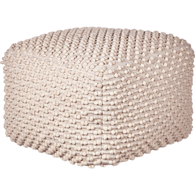 Beliani Pouf Model Kingri - Beige Square Ottoman 50x50cm Beliani Pouf Model Kingri - Beige Square Ottoman 50x50cm