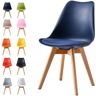 (Blue, Set of 4 chairs) MCC Set of 1/2/4 Dining Chairs Designer Chairs Wooden Ho