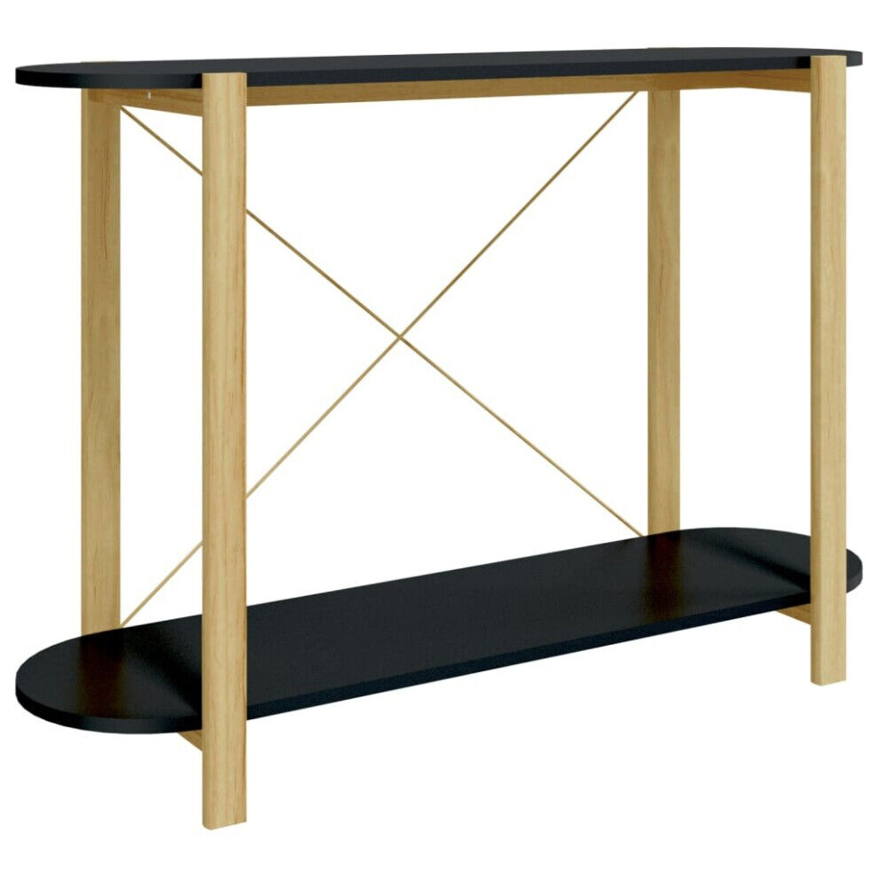 (black) vidaXL Console Table Engineered Wood Side Sofa End Accent Table Multi Co