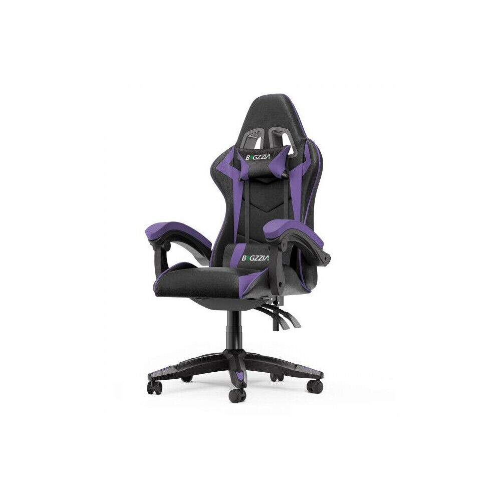 Bigzzia (black/purple) Gaming&Office Chair Ergonomic Computer Desk Chair