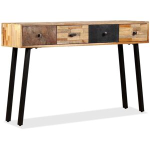 vidaXL Solid Reclaimed Teak Console Table 120x30x76cm Living Room Sideboard vidaXL Solid Reclaimed Teak Console Table 120x30x76cm Living Room Sideboard