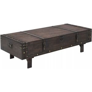 vidaXL Plywood Coffee Table Vintage Style Brown Home Furniture Chest Trunk vidaXL Plywood Coffee Table Vintage Style Brown Home Furniture Chest Trunk