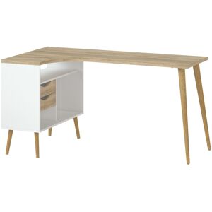 Oslo 2 Drawer Desk White Oak Scandinavian Style Oslo 2 Drawer Desk White Oak Scandinavian Style