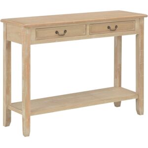 vidaXL Console Table 110x35x80cm Wood Side Cabinet Stand Hall End 2 Drawers vidaXL Console Table 110x35x80cm Wood Side Cabinet Stand Hall End 2 Drawers