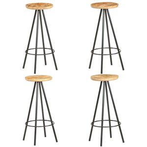 vidaXL 286615 Industrial Mango Wood Bar Stool - Bar Stool vidaXL 286615 Industrial Mango Wood Bar Stool - Bar Stool
