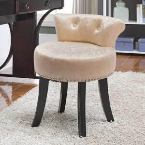 Living And Home (Champagne) Crushed Velvet Vanity Stool Dressing Table Chair Living And Home (Champagne) Crushed Velvet Vanity Stool Dressing Table Chair