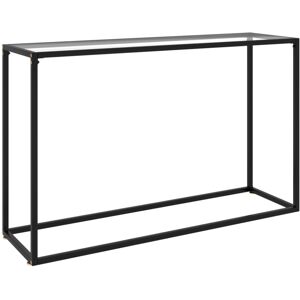 vidaXL Console Table Transparent 120x35x75 cm Tempered Glass Side Hall Desk vidaXL Console Table Transparent 120x35x75 cm Tempered Glass Side Hall Desk