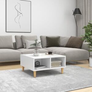 vidaXL Coffee Table White Engineered Wood Couch Side Table Indoor Furniture vidaXL Coffee Table White Engineered Wood Couch Side Table Indoor Furniture