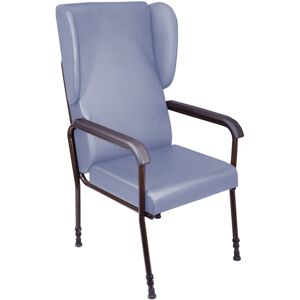 Loops Height Adjustable High Backed Lounge Chair - Blue Upholstery - 450 570mm Height Loops Height Adjustable High Backed Lounge Chair - Blue Upholstery - 450 570mm Height