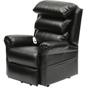 Loops Wall Hugging Rise and Recline Lounge Chair - Wipe Clean PU Leather - Black Loops Wall Hugging Rise and Recline Lounge Chair - Wipe Clean PU Leather - Black