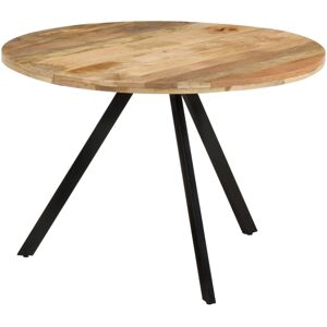 vidaXL Solid Wood Mango Dining Table Dining Room Kitchen Round Dinner Table vidaXL Solid Wood Mango Dining Table Dining Room Kitchen Round Dinner Table