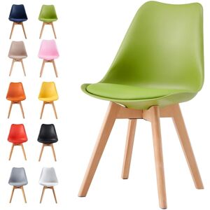(Green, Set of 4 chairs) MCC Set of 1/2/4 Dining Chairs Designer Chairs Wooden H (Green, Set of 4 chairs) MCC Set of 1/2/4 Dining Chairs Designer Chairs Wooden H