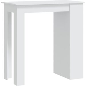 vidaXL White Storage Rack Bar Table - Small Space Design vidaXL White Storage Rack Bar Table - Small Space Design