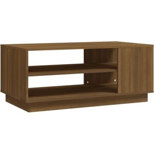 vidaXL Brown Oak Coffee Table - Modern Design & Storage vidaXL Brown Oak Coffee Table - Modern Design & Storage