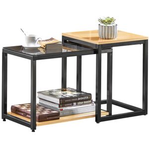 SoBuy® FBT35-SCH, Nesting Tables, Set of 2 Coffee Table Side Table End Table SoBuy® FBT35-SCH, Nesting Tables, Set of 2 Coffee Table Side Table End Table