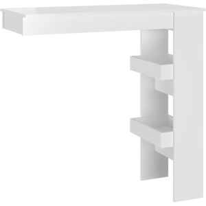 (high gloss white) vidaXL Wall Bar Table Pub Table Indoor Furniture Engineered W (high gloss white) vidaXL Wall Bar Table Pub Table Indoor Furniture Engineered W