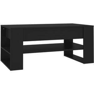 (black) vidaXL Coffee Table Engineered Wood Centre Side Table Furniture Multi Co (black) vidaXL Coffee Table Engineered Wood Centre Side Table Furniture Multi Co