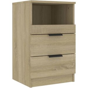 (sonoma oak, 1) vidaXL 1/2x Bedside Cabinet Engineered Wood Home End Side Table (sonoma oak, 1) vidaXL 1/2x Bedside Cabinet Engineered Wood Home End Side Table