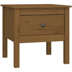 (honey brown, 50 x 50 x 49 cm/1) vidaXL 1/2x Solid Wood Pine Side Table Multi Co (honey brown, 50 x 50 x 49 cm/1) vidaXL 1/2x Solid Wood Pine Side Table Multi Co