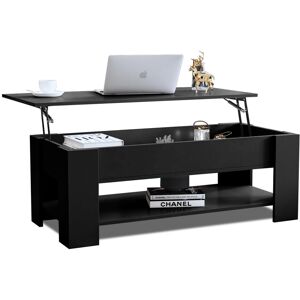 Unbranded (Black Lift Up Coffee Table) Wooden Coffee Table With Storage Lift Top Up Drawer Unbranded (Black Lift Up Coffee Table) Wooden Coffee Table With Storage Lift Top Up Drawer