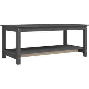 (Grey, 110 x 55 x 45 cm (L x W x H)) vidaXL Solid Wood Pine Coffee Table Multi C (Grey, 110 x 55 x 45 cm (L x W x H)) vidaXL Solid Wood Pine Coffee Table Multi C