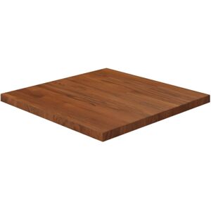 (Dark brown, 50 x 50 x 2.5 cm (L x W x T)) vidaXL Solid Wood Oak Square Table To (Dark brown, 50 x 50 x 2.5 cm (L x W x T)) vidaXL Solid Wood Oak Square Table To