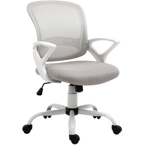 Vinsetto Mesh Task Swivel Chair Home Office Desk w/ Lumbar Back Support, Grey Vinsetto Mesh Task Swivel Chair Home Office Desk w/ Lumbar Back Support, Grey