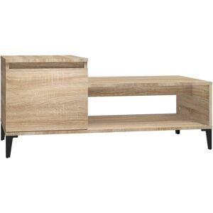 (Sonoma oak) vidaXL Coffee Table Engineered Wood Side Sofa Accent Couch Table Mu (Sonoma oak) vidaXL Coffee Table Engineered Wood Side Sofa Accent Couch Table Mu