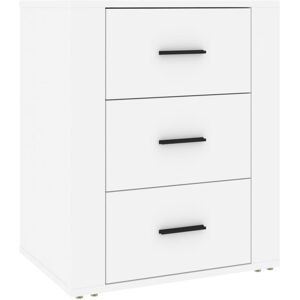 Maisonchic White Nightstand - Classic Design - 3 Drawers Maisonchic White Nightstand - Classic Design - 3 Drawers
