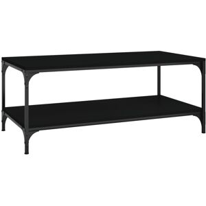 (black, 100 x 50 x 40 cm/ 1 pcs) vidaXL 1/2x Side Table Engineered Wood Couch Te (black, 100 x 50 x 40 cm/ 1 pcs) vidaXL 1/2x Side Table Engineered Wood Couch Te