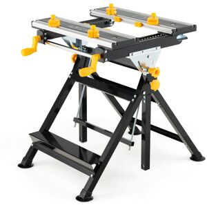 Costway Folding Work Table Portable Workbench Folding Workbench Table Costway Folding Work Table Portable Workbench Folding Workbench Table