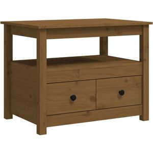 (Honey brown) vidaXL Solid Wood Pine Coffee Table Side Centre Accent End Table M (Honey brown) vidaXL Solid Wood Pine Coffee Table Side Centre Accent End Table M