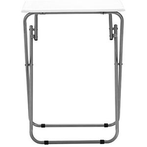 Premier Housewares Folding Table with Silver Frame 48 x 38 x 66 cm Laptop Table Snack Ta Premier Housewares Folding Table with Silver Frame 48 x 38 x 66 cm Laptop Table Snack Ta