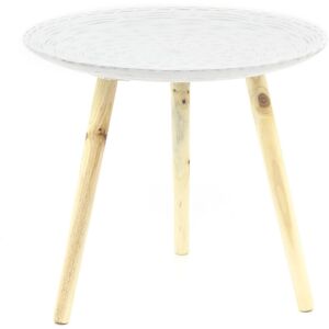 Carousel White Wooden Antique Style Round Side Table Occasional Table Bedside Tables Carousel White Wooden Antique Style Round Side Table Occasional Table Bedside Tables