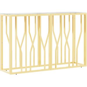 vidaXL Console Table Hall Side Table End Sofa Table Stainless Steel and Glass vidaXL Console Table Hall Side Table End Sofa Table Stainless Steel and Glass