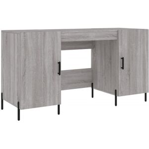 vidaXL Grey Sonoma 140x50x75 cm Engineered Wood Desk vidaXL Grey Sonoma 140x50x75 cm Engineered Wood Desk